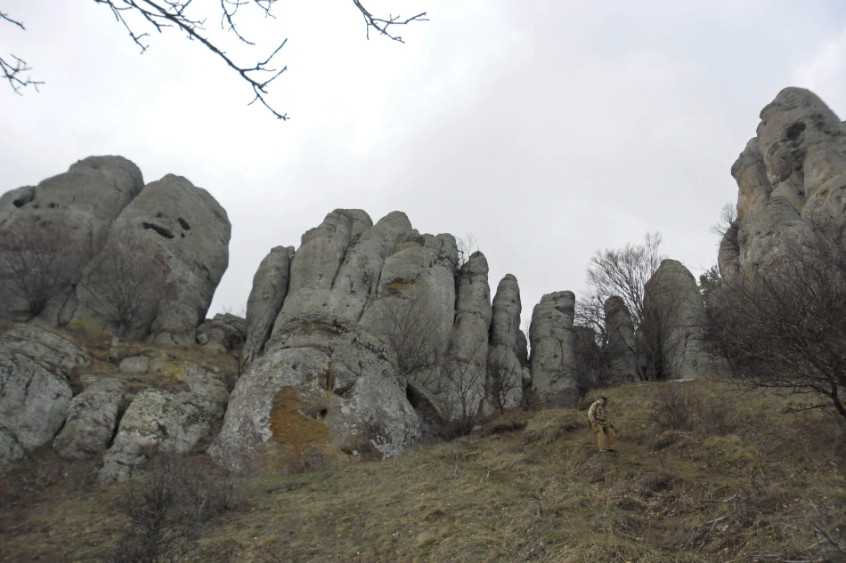 Piedras del Valle de los Fantasmas, en Crimea