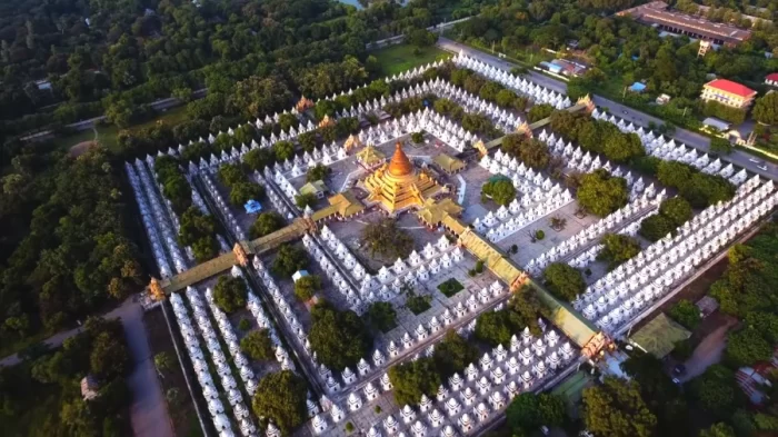vista drone pagoda Kuthodaw
