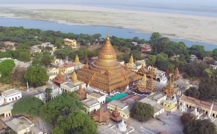 pagoda Shwezigon drone