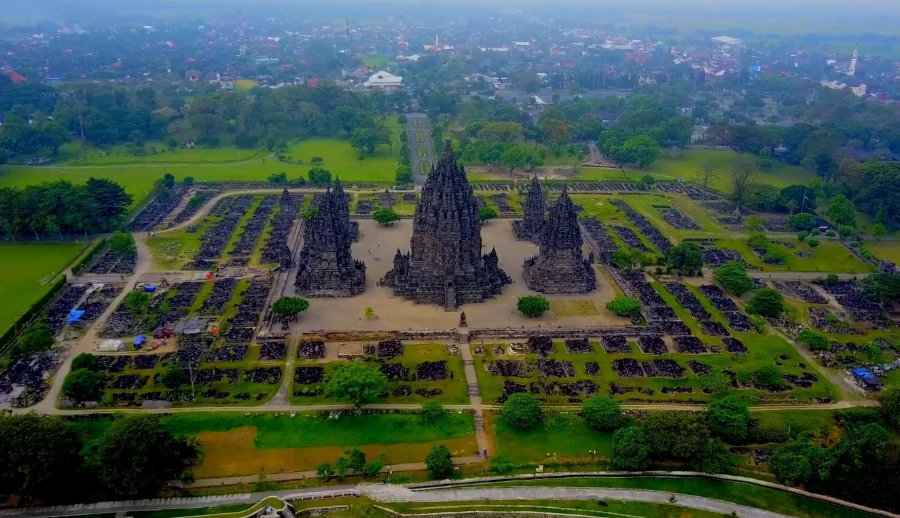 Prambanan y leyenda de Rara Jonggrang en Java, Indonesia